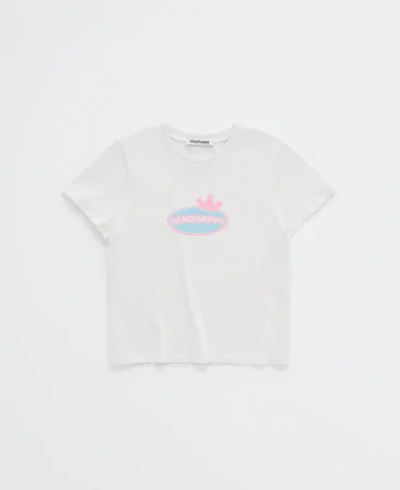 White Crown Shrunken T-shirt