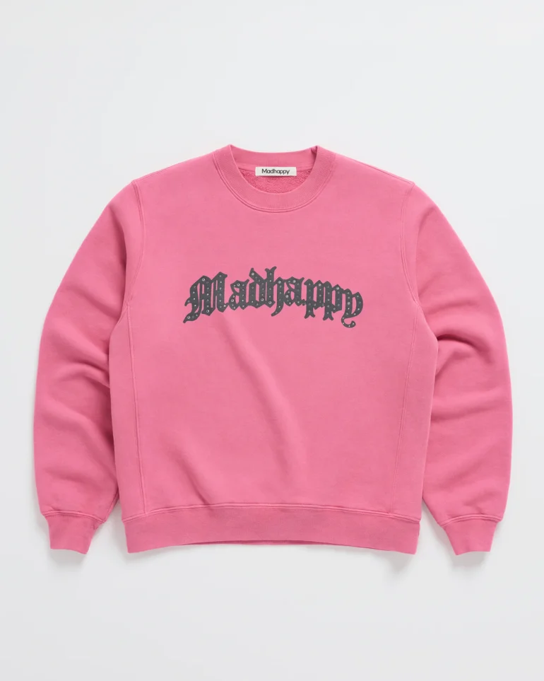 Madhappy Bijou Rhinestone Fleece Crewneck Sweatshirt