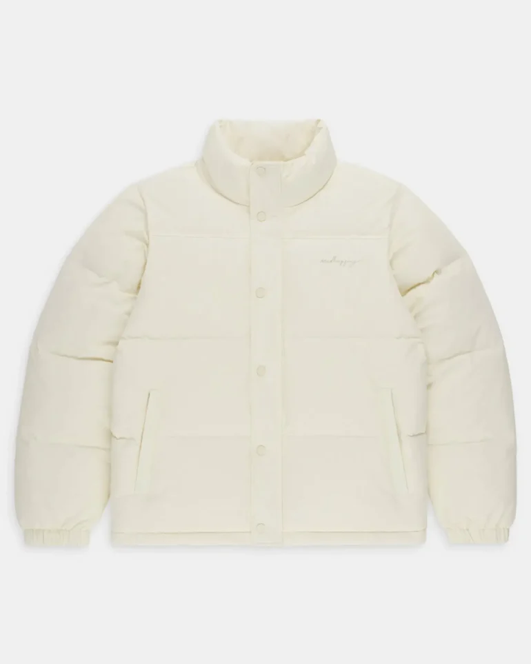 White Madhappy Cozy Puffer Jacket